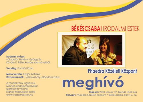 Békéscsabai irodalmi estek