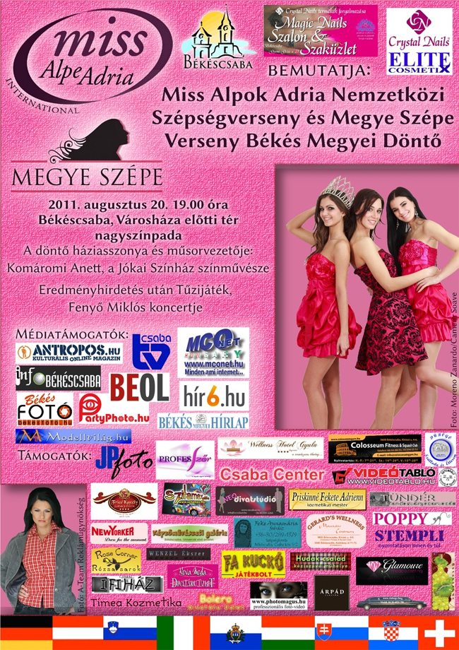 Megye Szépe & Miss Alpok Adria Békés megyei döntő