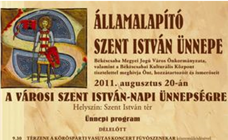 Eskütételek az államalapítás ünnepén Csabán