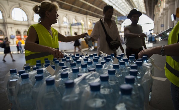 Vízosztás a hőség idején